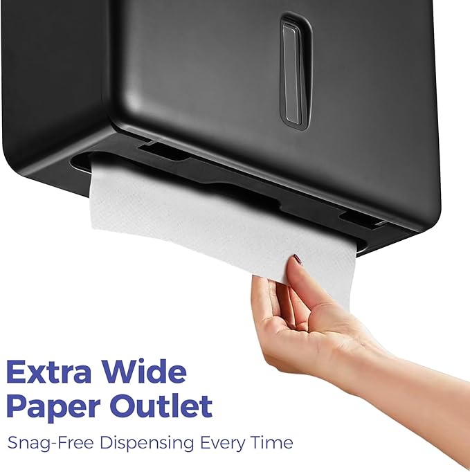 2-Pack Multifold Paper Towel Dispenser Wall Mount – Large Capacity C-Fold - Image 5