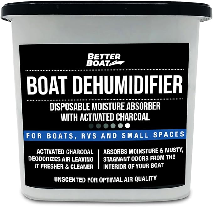Moisture Absorber and Boat Dehumidifier, Charcoal Odor Remover by BetterBoat