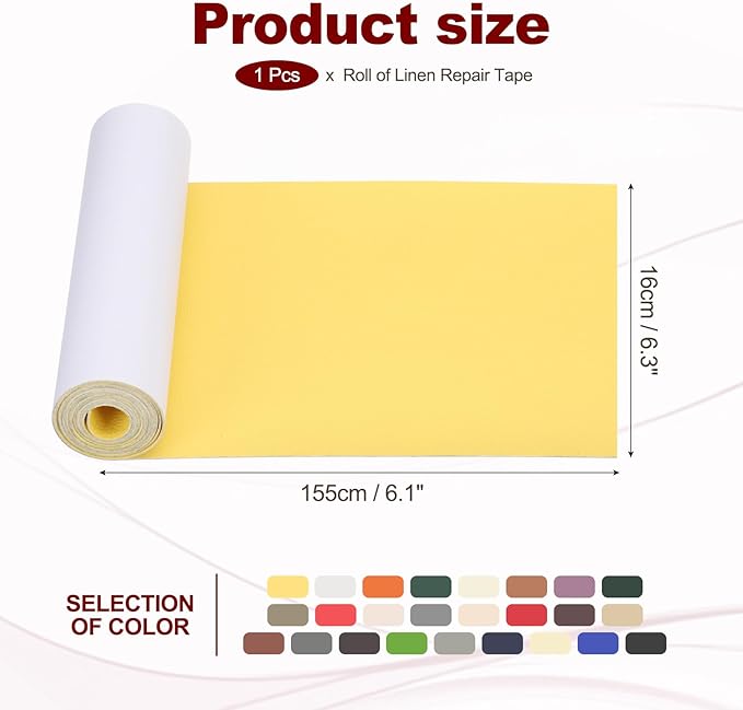 PATIKIL Leather Patches Tape for Furniture, 6.3 x 61 Inch Self Adhesive Vinyl - Image 2