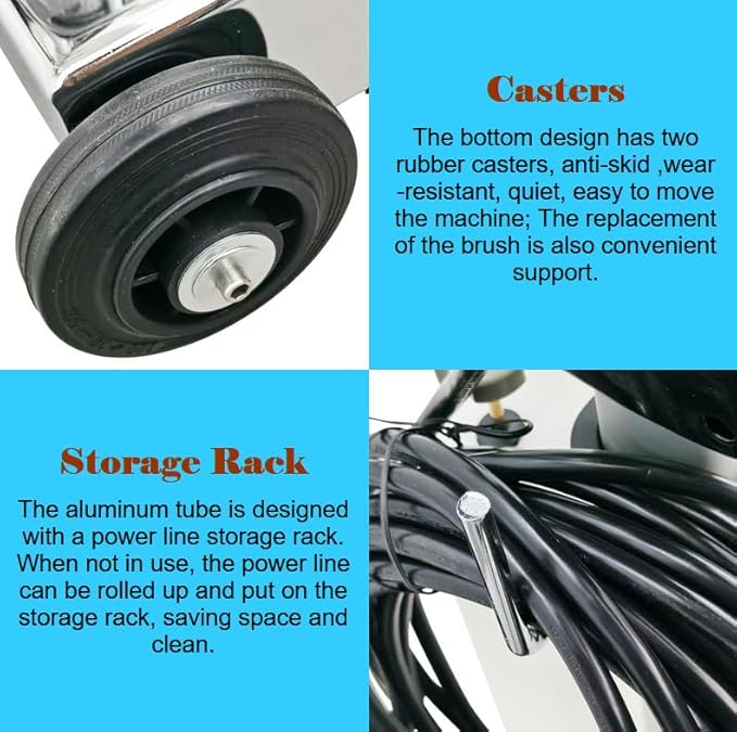 Floor Scrubber Buffer Polisher Commercial Floor Scrubber Machine 18" Tile Floor - Image 7