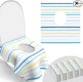 Toilet Seat Covers Disposable, Large Waterproof Potty Covers by POIKSHARK
