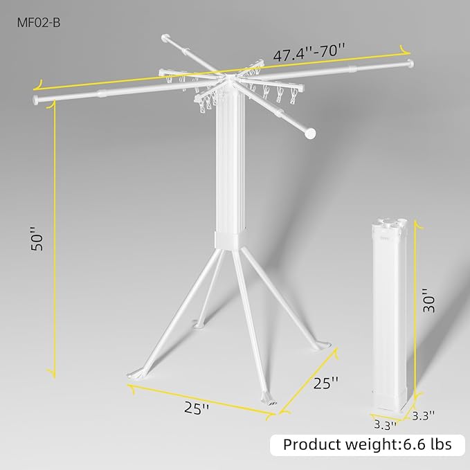 BIREN Clothes Drying Rack Foldable Extending Laundry Rack - Image 9