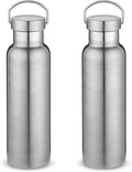 Neihepal 20 oz Insulated Water Bottles Bulk 2 Pack, Stainless Steel Double Wall by Neihepal