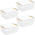 Kitchen Wire Baskets Farmhouse Decor Metal Food Storage Organizer, Household by Aeggplant