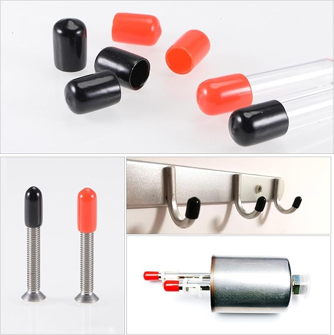 uxcell 20pcs Rubber End Caps 29mm ID Vinyl Round Tube Bolt Cap Cover Thread - Image 5