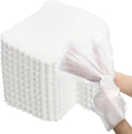100 Pcs White Microfiber Dusting Gloves, Disposable Artisan Dust Cloth Remove by Noamus