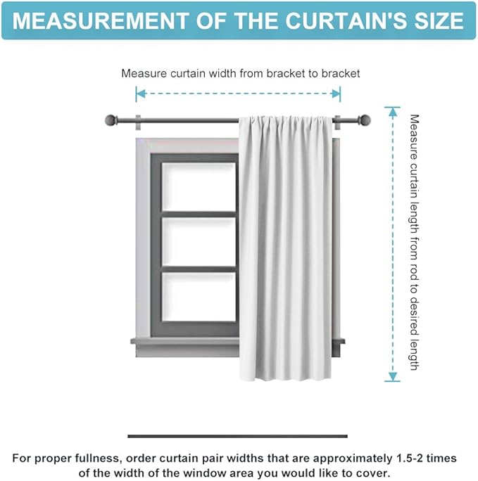 RYB HOME Bedroom Curtains Blackout - Image 8