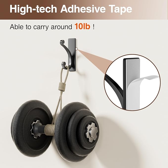 14-Pack Adhesive Wall Hook for Towel/Coat - Image 2