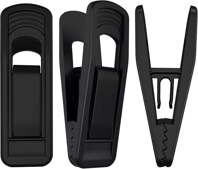 Hanger Clips Perfect for Velvet Hangers, Strong Plastic Clips Pant Skirt Hanger by TOFIIGREM