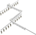 Hoimpro White 51" Clothes Drying Rack Retractable Foldable Wall Mounted by Hoimpro