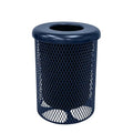 COATEDOUTDOORFURNITURE RFT-TXTDBL Heavy Duty 32 Gallon Round Trash Receptacle by CoatedOutdoorFurniture