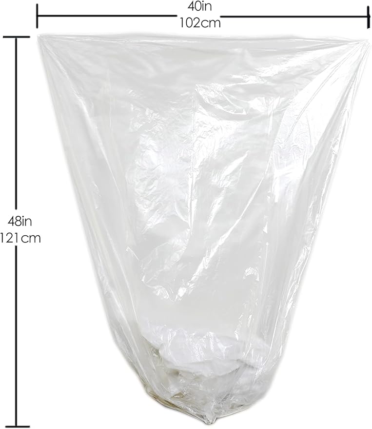 TYPLASTICS 40-45 Gallon Clear Trash Can Liners - Image 2