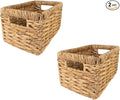 Wicker Basket For Shelves, Baskets for Organizing, Woven Storage Basket by MIMONHOUSE