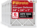 Filtrete 24x24x1 AC Furnace Air Filter, MERV 11, MPR 1000, Micro Allergen by Filtrete