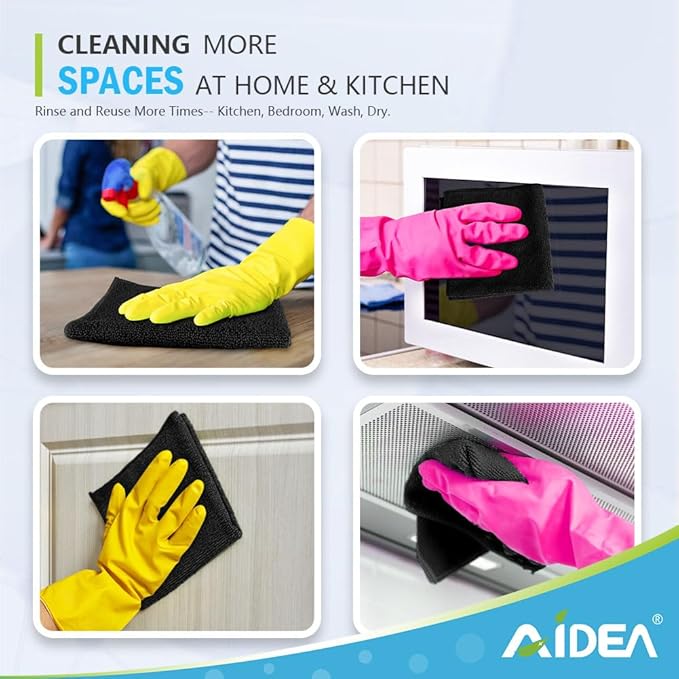 AIDEA Microfiber Cleaning Cloth-12PK, Soft Microfiber Towels - Image 7