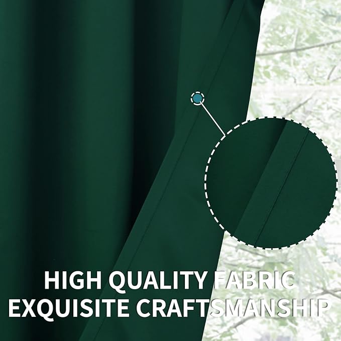 BGment Emerald Green Blackout Curtains 84 Inches Length - Image 6