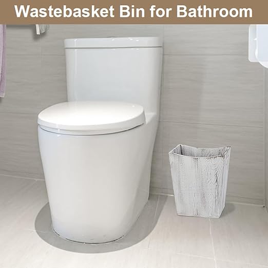 SEHERTIWY Wood Trash Can, Farmhouse Wastebasket Bin - Image 6