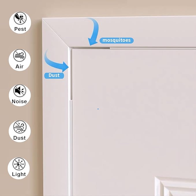 Weather Stripping Door Seal White, 1Inch Wide X 1/4 Inch Thick, Air Conditioner - Image 6