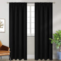 BGment Black Blackout Curtains 90 Inch Long by BGment