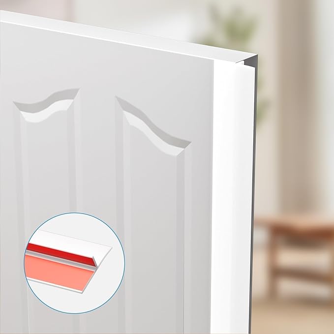 T-Shaped Door Draft Stopper, 1.97 in x 10 Ft Silicone Seal Strip - Image 7