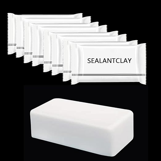 Pack of 8 White Seal Putty Waterproof Duct Seal Repair Sealing Clay, Quick by ZXFUTURE