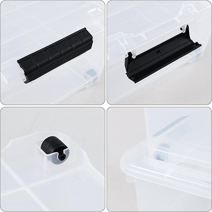 20 Quart Under Bed Plastic Storage Bins - Image 3