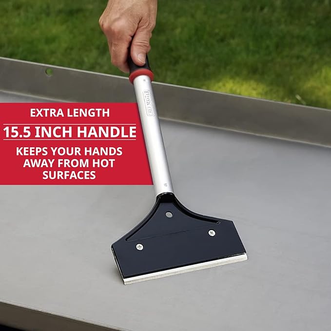Flat Top Grill Scraper 15.5" Long Griddle Tool by FryOilSaver Co., 5.5" - Image 5