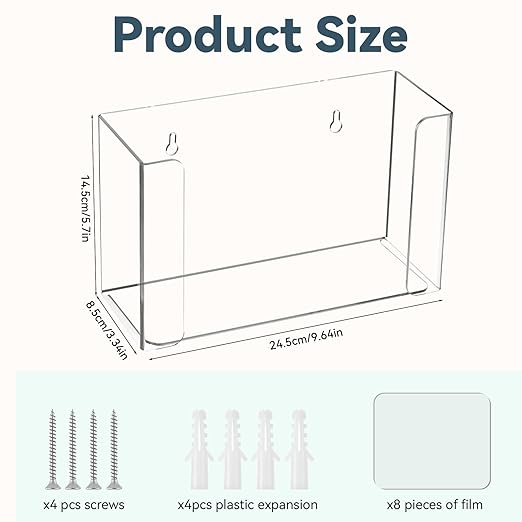 2 Packs Acrylic Glove Holder for Wall Mount - Image 3