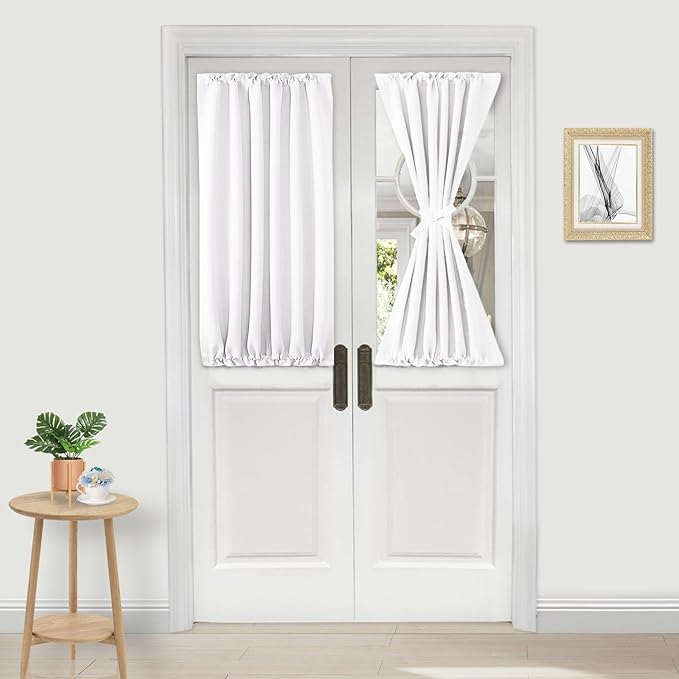 DWCN French Door Curtains – Rod Pocket Thermal Curtain by DWCN