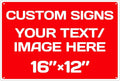 Custom Signs, Aluminum Weatherproof Metal Sign Multiple Sizes Custom by Repaly