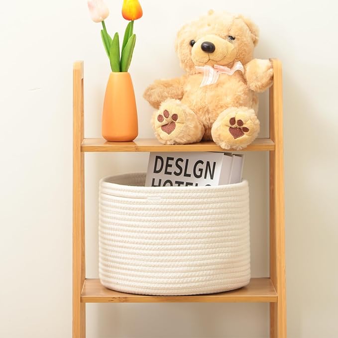 Small Basket for Organizing | Cube Shelf Closet Storage Baskets | 9.7×9.7×7.1” - Image 4