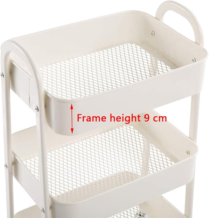AGTEK Makeup Cart, Movable Rolling Organizer Cart - Image 6