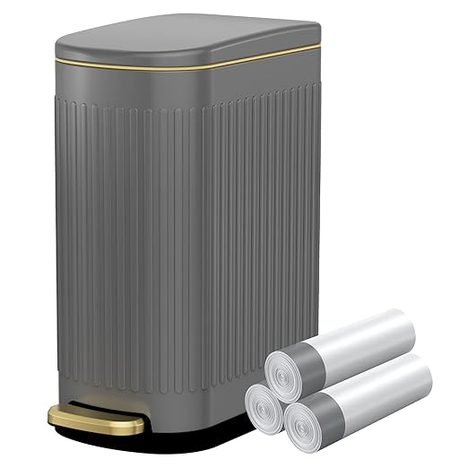 KUK Slim Bathroom Trash Can by KUK