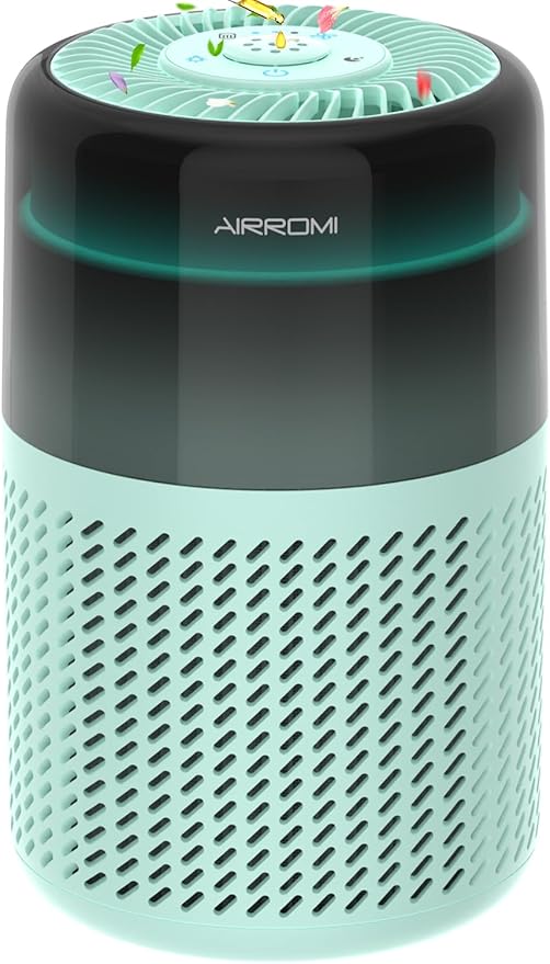 AIRROMI Air Purifier for Bedroom Home, HEPA Filter, Covers Upto 549 Ft² by AIRROMI