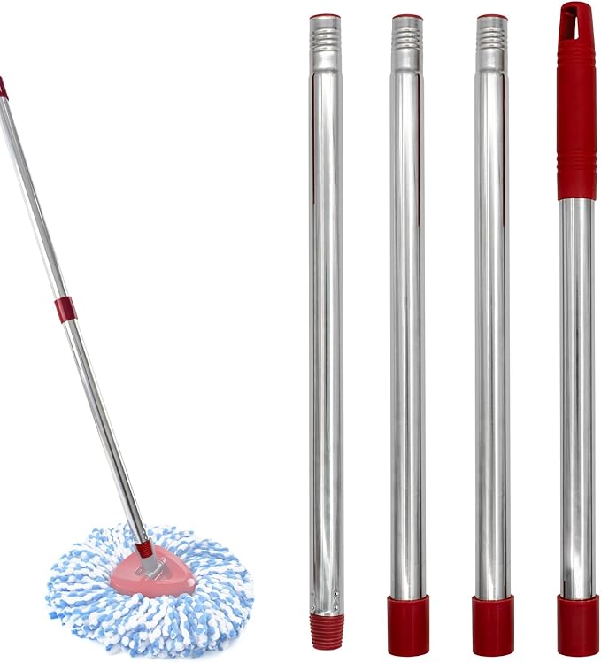 Mop Handle for Ocedar, Spin Mop Handle for O Cedar, 4-Section Mopping Handles by ProfessionalCleaningSupplier