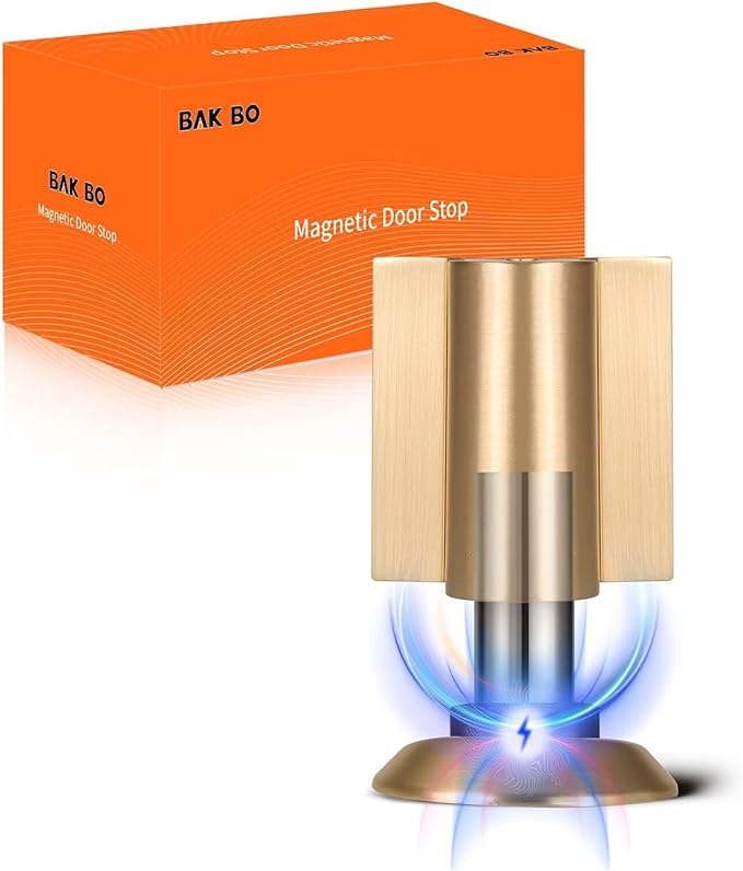 Bak Bo Magnetic Door Stoppers 2 Pack Bottom of Door Holder Keep Door Open No by BakBoHardware