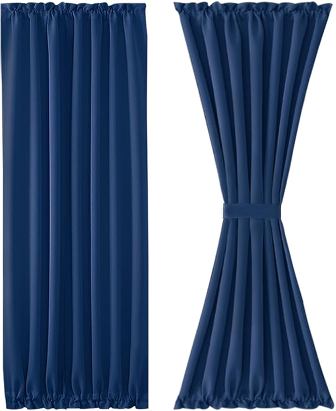 DWCN French Door Curtains – Rod Pocket Thermal Blackout Curtain - Image 7