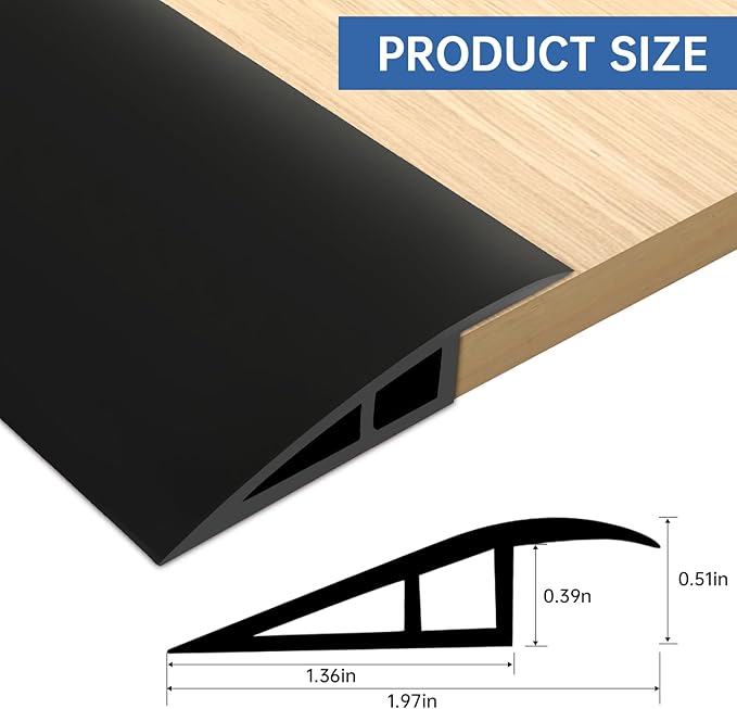 Vinyl Door Threshold Flooring Transition Strip Self Adhesive Carpet Edging Strip - Image 2