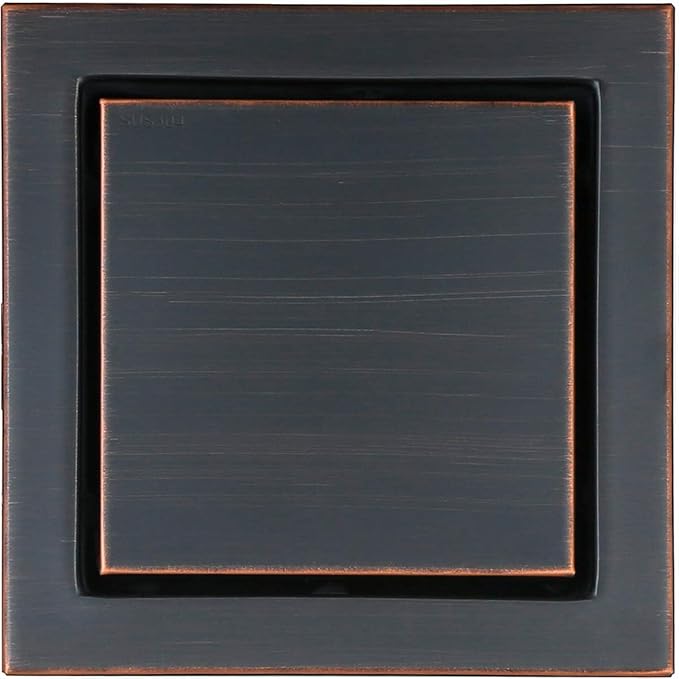 RANDOM Oil Rubbed Bronze Shower Drain Square - Image 9
