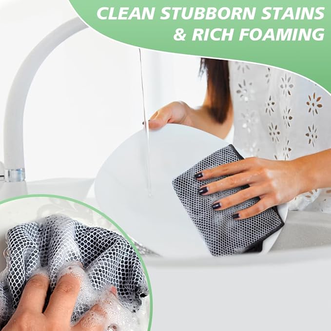 SINLAND Microfiber Dish Cloth for Washing Dishes Dish Washing Rags Best Kitchen - Image 5