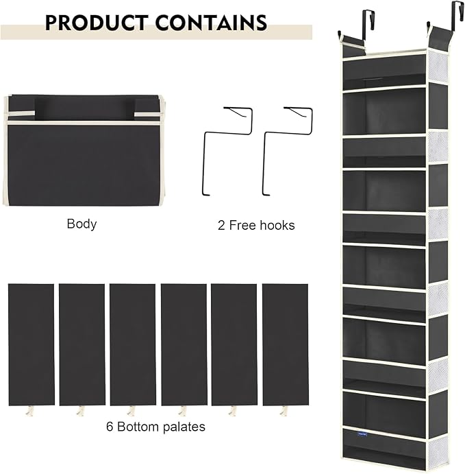 2 Pack Over The Door Hanging Organizer - Image 7