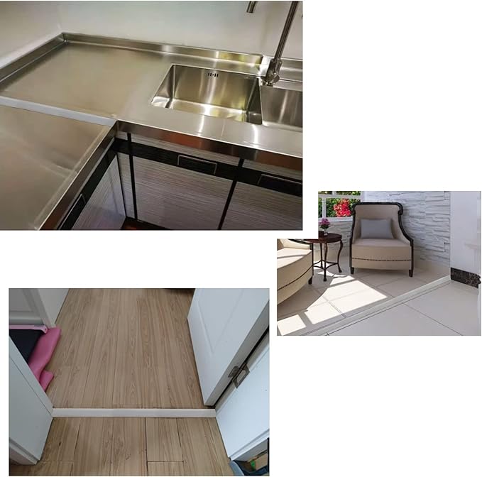 Floor/Door Flat Transition Strip & Self Adhesive Floor Vinyl Floor Edge Trim - Image 4