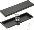 uxcell Rectangular Shower Drain, Brushed 304 Stainless Steel Odor-Proof Floor by uxcell