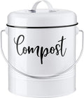 Compost Bin Kitchen, 1.3 Gallon Farmhouse Kitchen Compost Bin Countertop by DAYYET