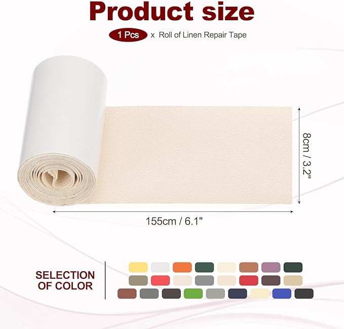 PATIKIL Leather Patches Tape for Furniture, 3.2 x 61 Inch Self Adhesive Vinyl - Image 2