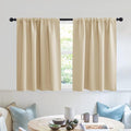 RYB HOME Blackout Curtains Tiers, Short Half Window Curtains by RYBHOME
