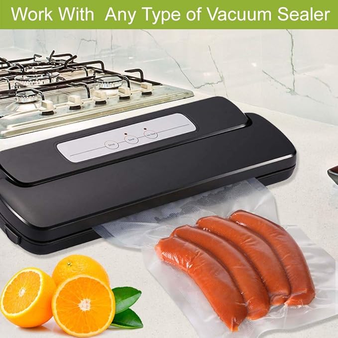 VacYaYa 2 Pack 8x50 Vacuum Sealer Bags Rolls - Image 2