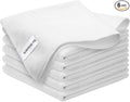 White Microfiber Cleaning Cloth 6Pack Cleaning Rags Absorbant Lint Free Cloth by SURPRISEPIE