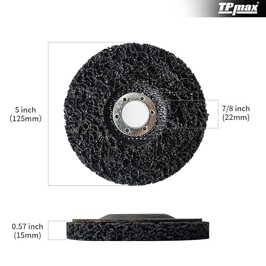 5" x7/8" Stripping Discs Rust Remover Wheel Remove Paint and Oxidation Poly - Image 2