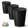 Bathroom Trash Can, 3 Pack 1.8 Gallons Small Trash Can by Lysam